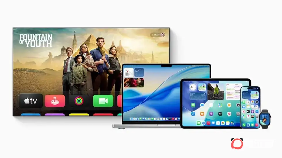 Apple TV、MacBook Pro、iPad Pro、iPhone 16 Pro 和 Apple Watch Series 10。